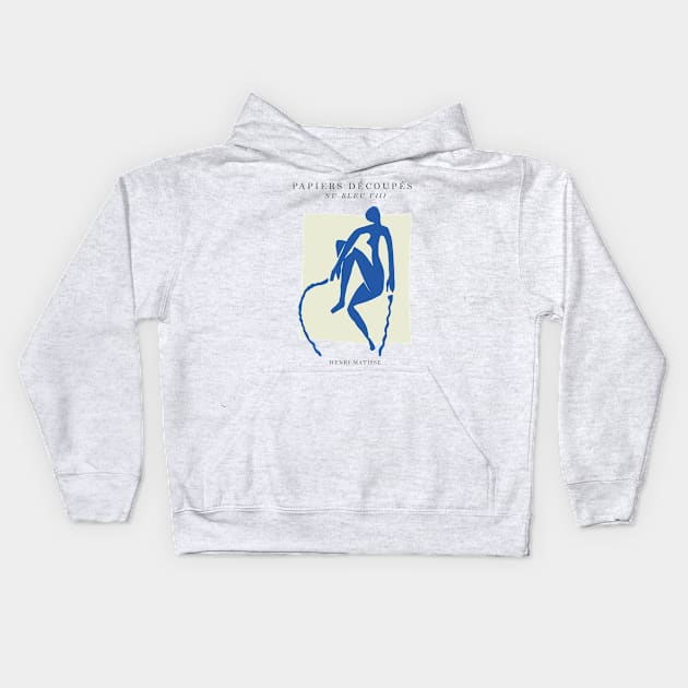 Henri Matisse - Cut-outs #16 Kids Hoodie by GoodMoreInc